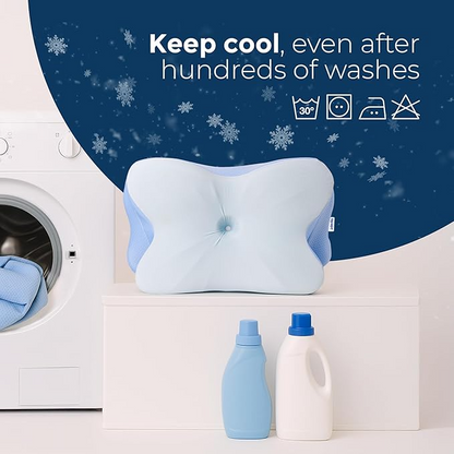 Derila Ergo Cervical Neck Pillow for Sleeping Pillow Contour Memory Foam Pillows for Back, Side Sleeper Pillows 21.25 x 14.17 x 4.72 inches